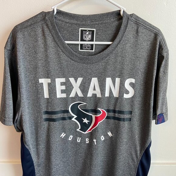 NFL Team Apparel Gray & Blue Houston Texans Short Sleeve Shirt - Picture 5 of 7